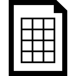 Таблица 50 ячеек